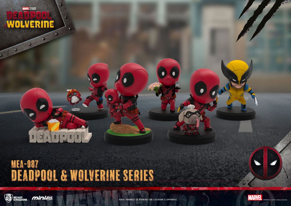Deadpool 3 Deadpool & Wolverine Series Mini Egg Attack Figuren Set 8 cm Image 1