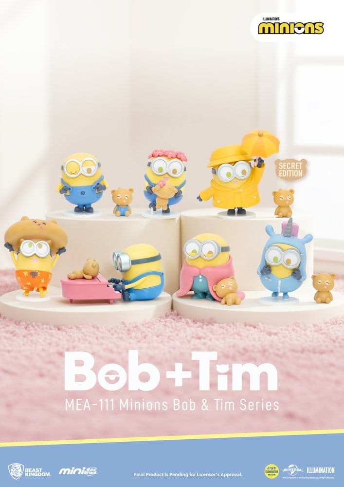 Minions Mini Egg Attack Blind Box Figuren Minions bob & tim series Sortiment 9 cm (6) Image 1