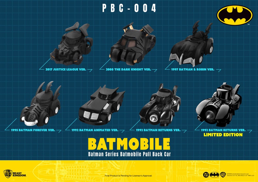 Batman Pull Back Car Series Rückzug-Autos Blind Box 6er-Pack Image 1