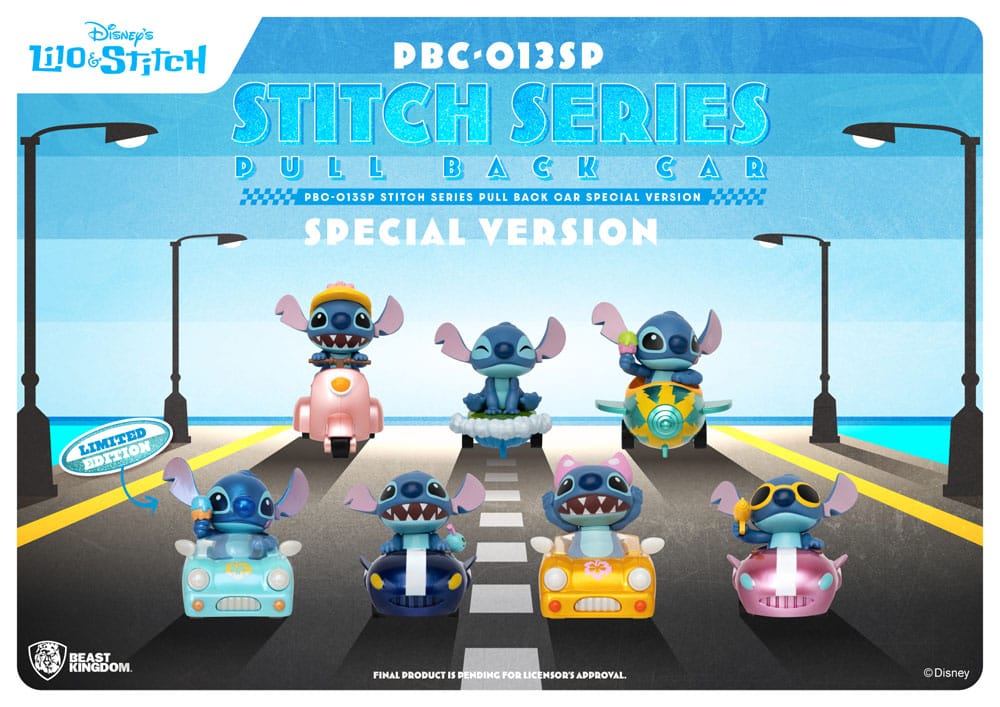 Lilo & Stitch Pull Back Car Series Rückzug-Autos Blind Box 6er-Pack Special Edition Image 1