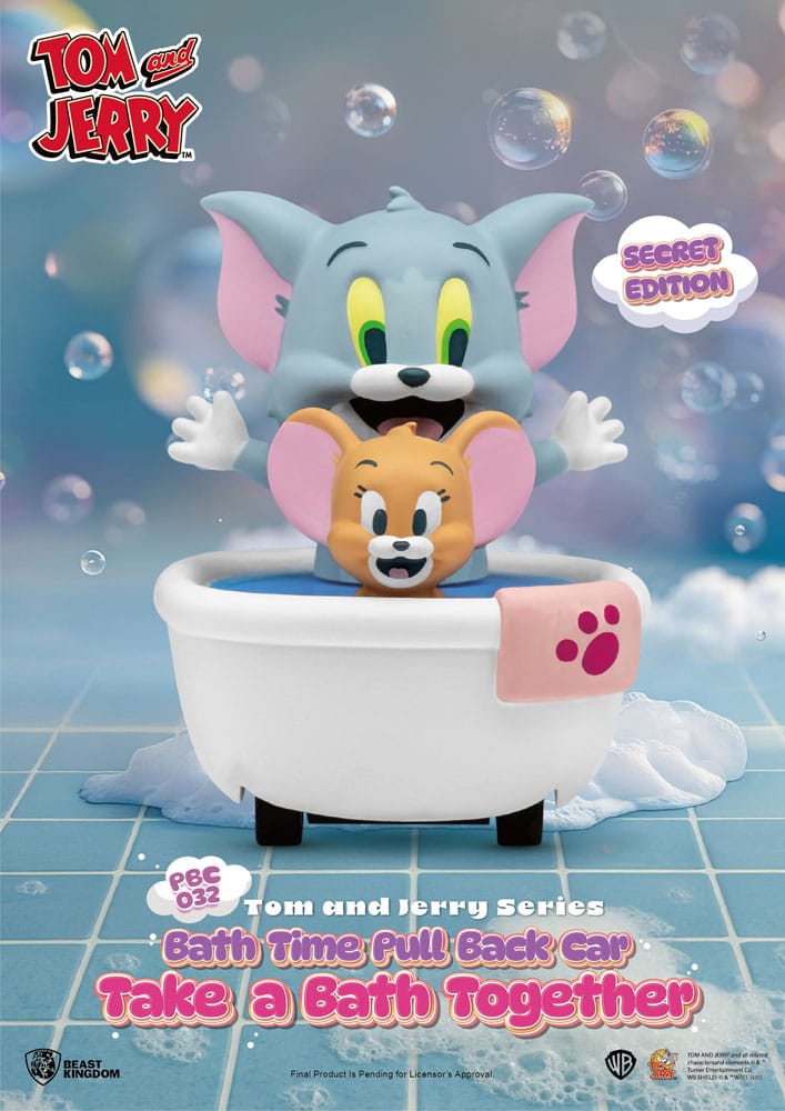 Tom & Jerry Pull Back Car Series Rückzug-Autos Bath Time Blind Box 6er-Pack Image 3