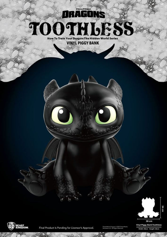 Drachenzähmen leicht gemacht Piggy Vinyl Spardose Toothless 30 cm Image 1