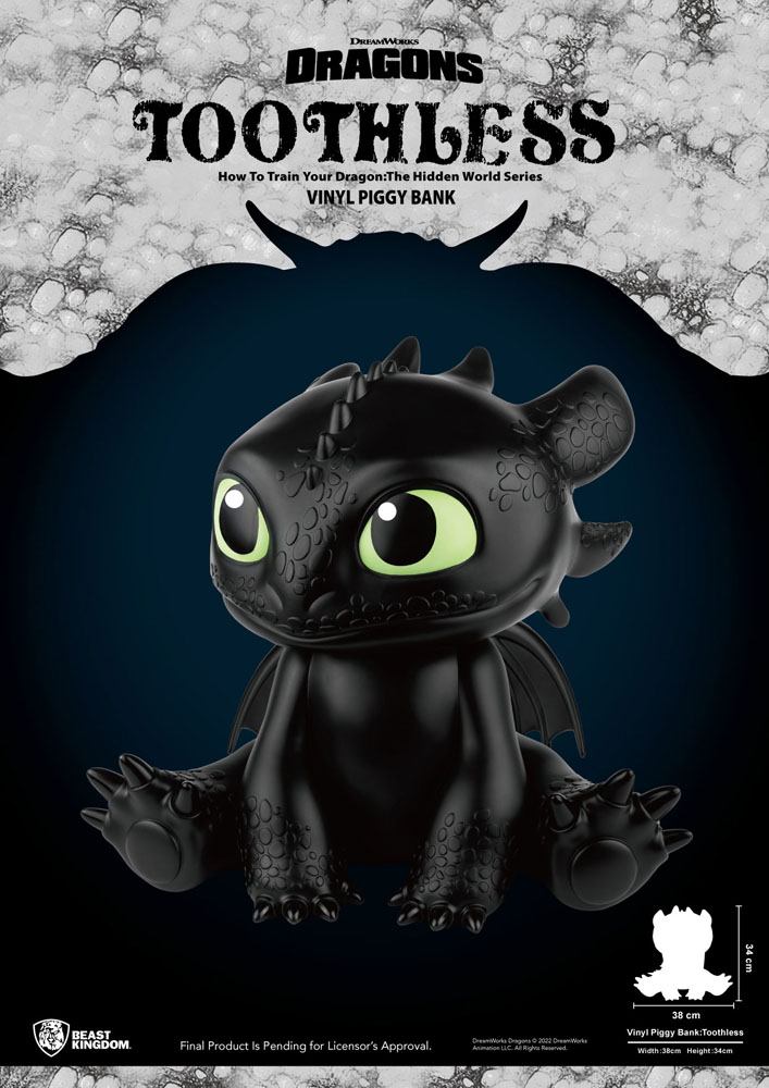 Drachenzähmen leicht gemacht Piggy Vinyl Spardose Toothless 30 cm Image 4
