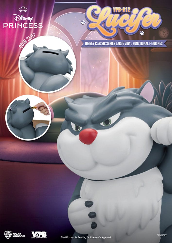 Cinderella Piggy Vinyl Spardose Lucifer 33 cm Image 15