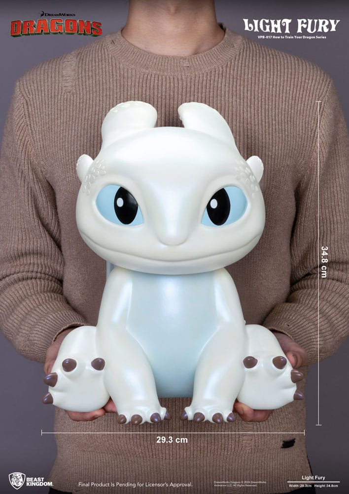 Drachenzähmen leicht gemacht Funktional Figure Spardose Light Fury 35 cm Image 6