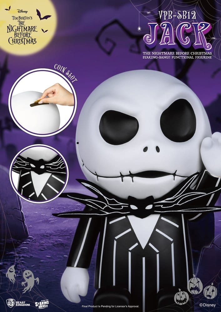 The Nightmare Before Christmas syaking-bang Figur Spardose Jack 47 cm Image 8