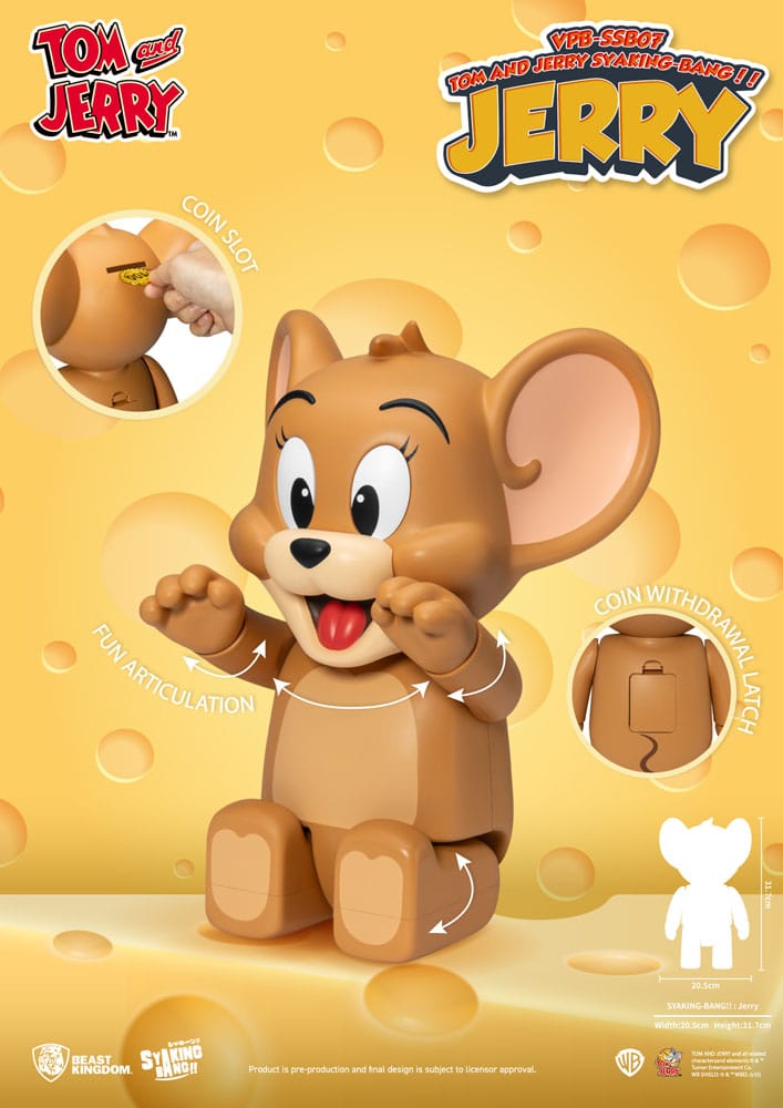 Tom & Jerry Syaking Bang PVC Figur Jerry 30 cm Image 6
