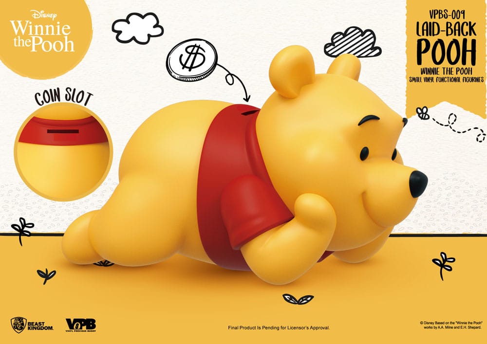 Winnie The Pooh Small Vinyl Spardose liegender Winnie 17 cm Image 6