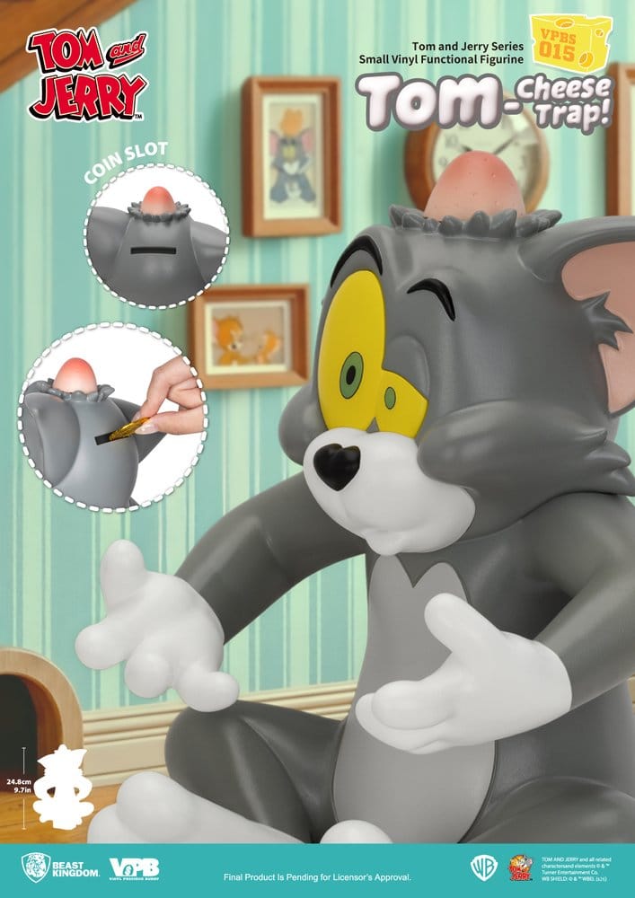 Tom und Jerry Vinyl Spardose Small Series Tom-Cheese Trap! 25 cm Image 8