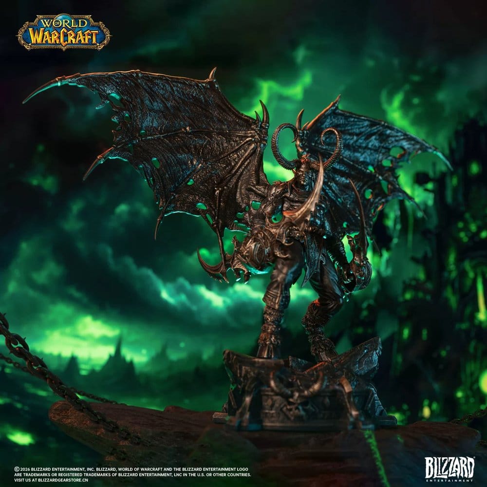 World of Warcraft 1/10 Scale Statue Illidan Stormrage (Bronze-Colored) 34 cm Image 2