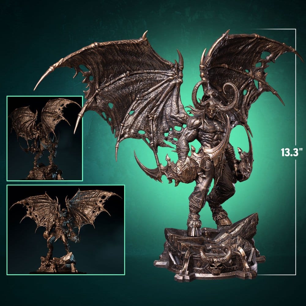 World of Warcraft 1/10 Scale Statue Illidan Stormrage (Bronze-Colored) 34 cm Image 13