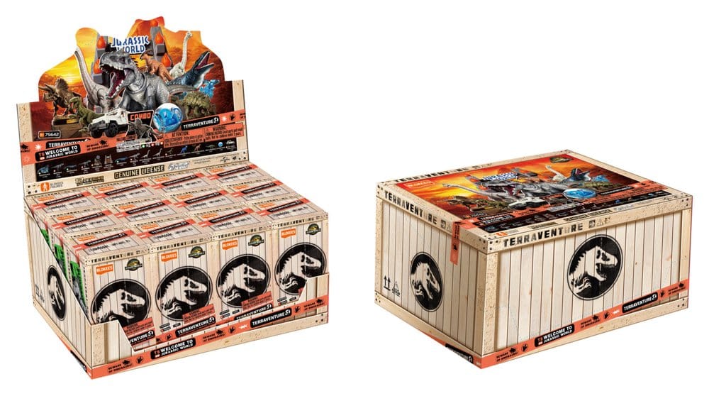 Jurassic World Blokees Plastic Model Kit Terraventure Blind Box Display (12) Image 1