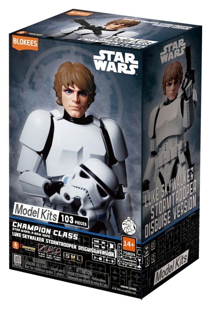 Star Wars Blokees Plastic Model Kit Luke Skywalker Image 1