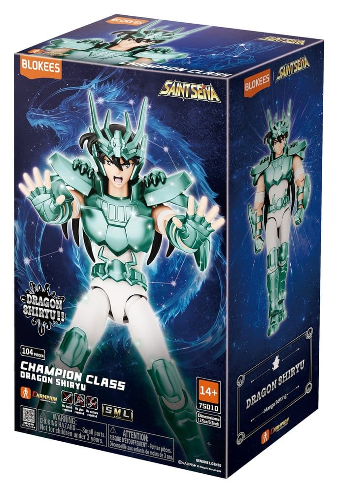 Saint Seiya Blokees Plastic Model Kit Dragon Shiryu Image 1