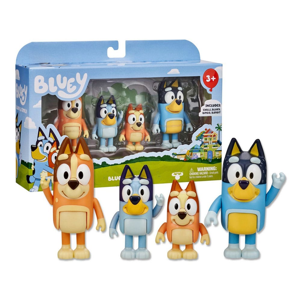 Bluey Actionfiguren 4er-Pack Image 2