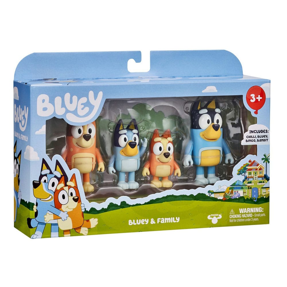 Bluey Actionfiguren 4er-Pack Image 3