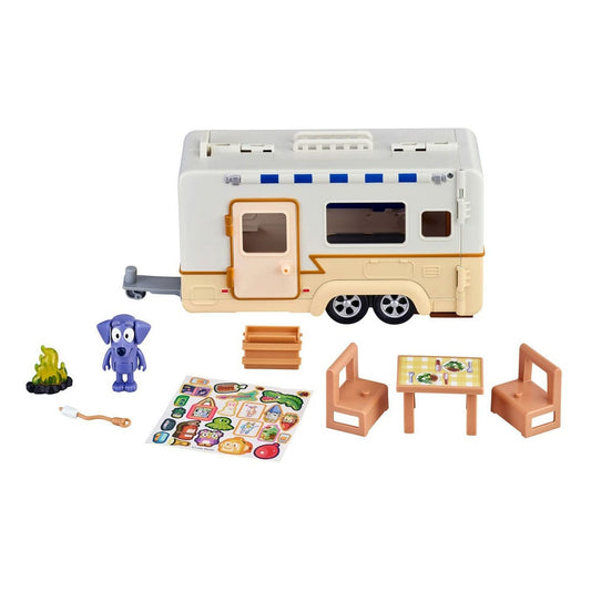 Bluey Actionfigur mit Fahrzeug Bluey Caravan Image 1