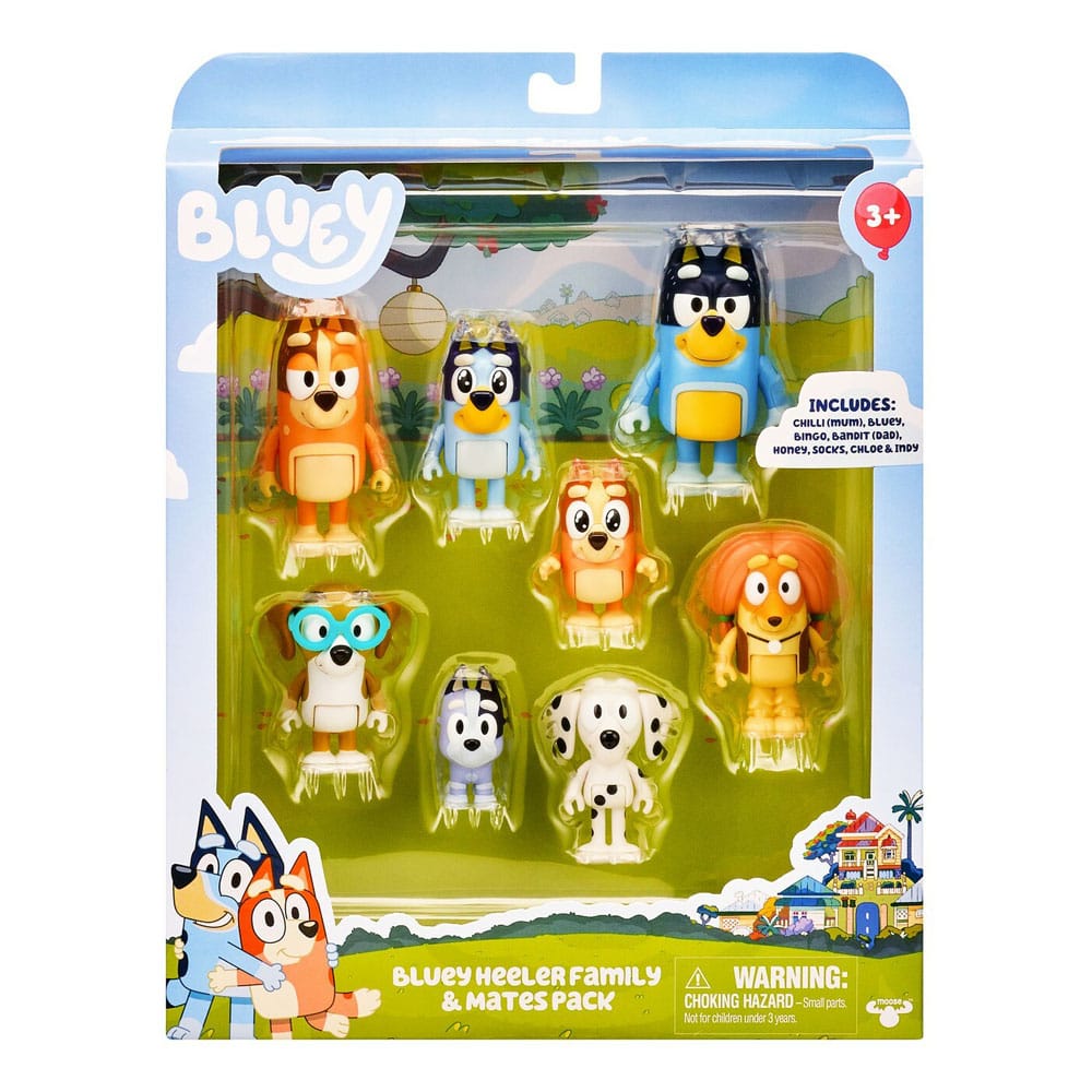 Bluey Actionfiguren 8er-Pack Image