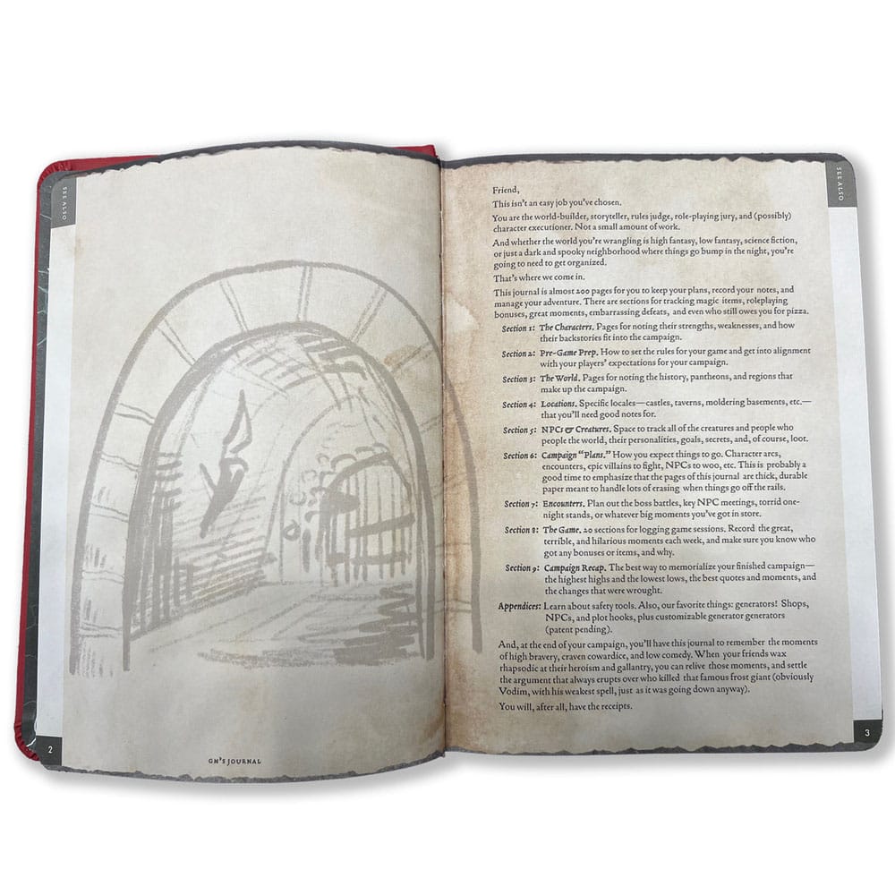 Notizbuch A5 Gamemaster's Journal Orange Portal Image 5