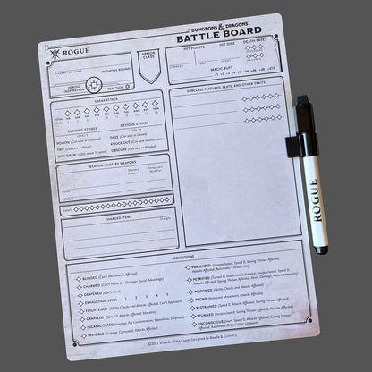 Dungeons & Dragons Battle Board Kampfbretttafel Schurke (Rogue ) Image 2