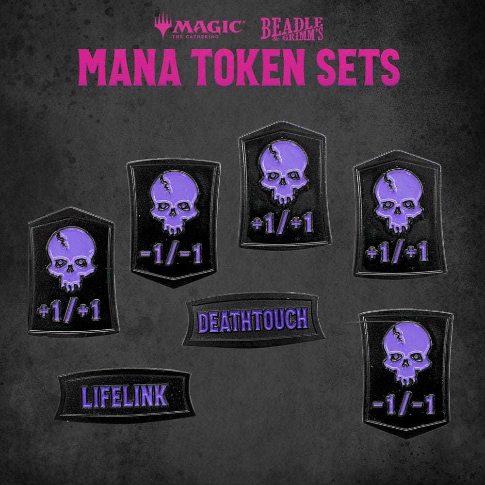 Magic the Gathering Dice and Token Pack Black Mana Image 6