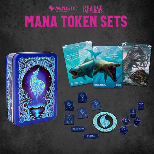 Magic the Gathering Dice and Token Pack Blue Mana Image 1