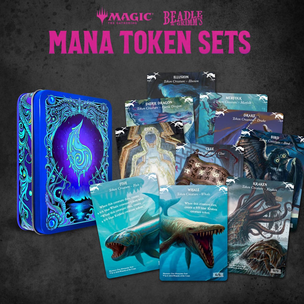 Magic the Gathering Dice and Token Pack Blue Mana Image 3