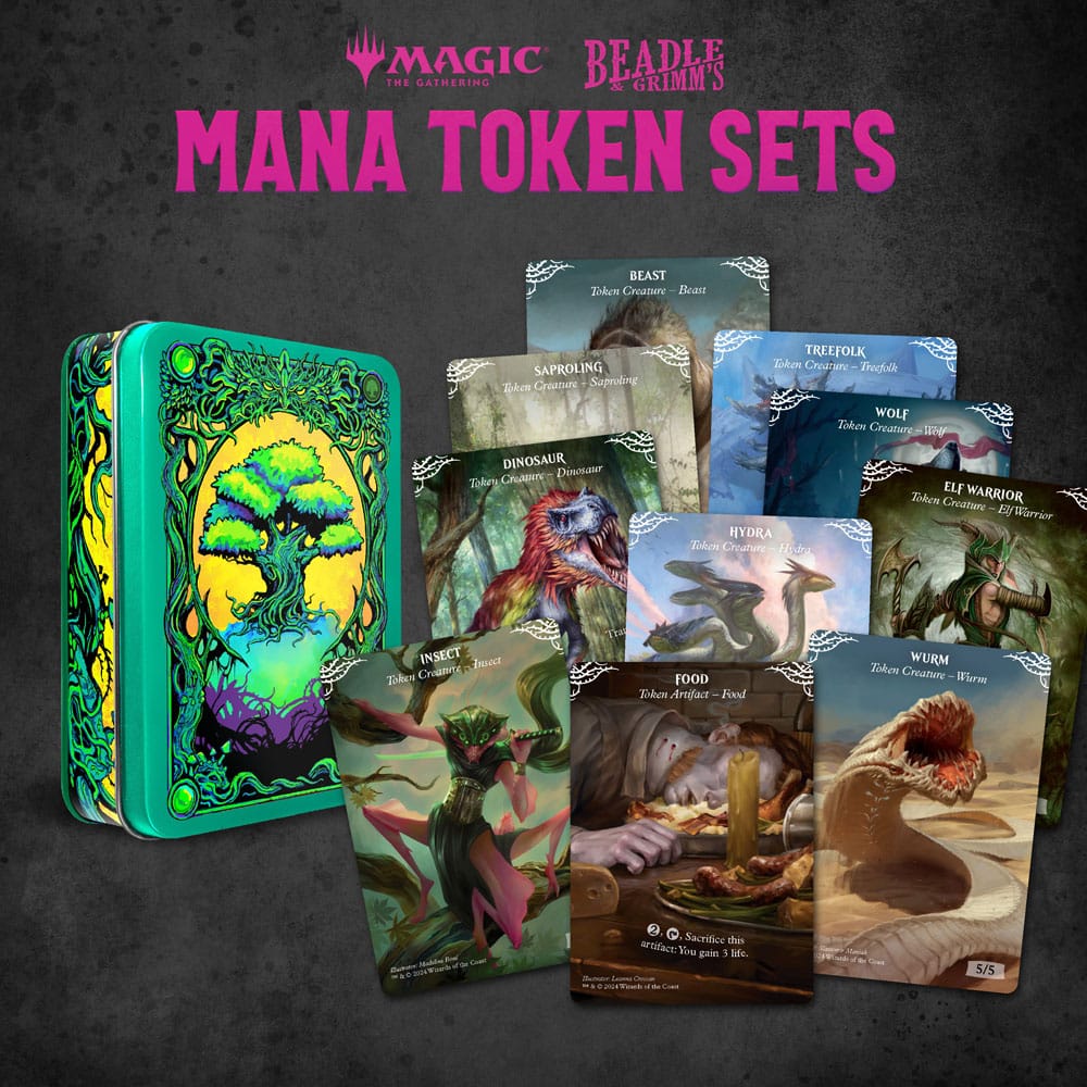 Magic the Gathering Dice and Token Pack Green Mana Image 3