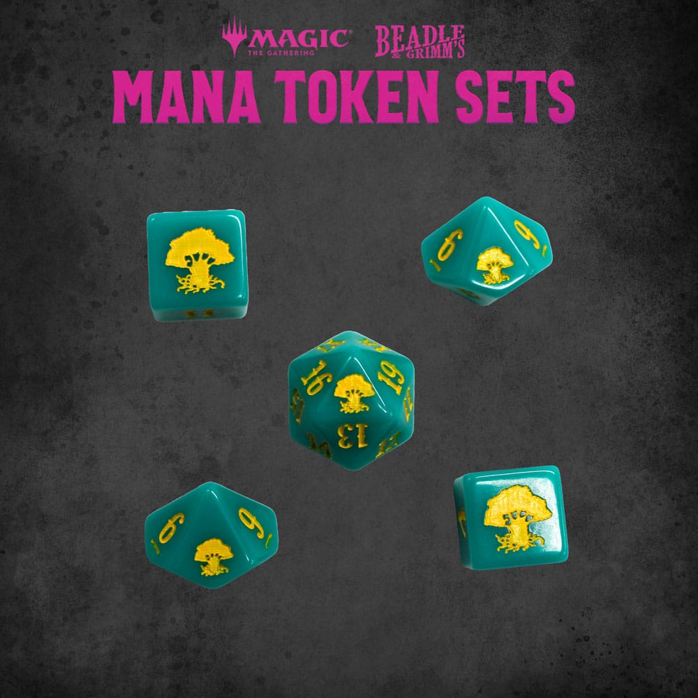 Magic the Gathering Dice and Token Pack Green Mana Image 4