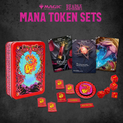 Magic the Gathering Dice and Token Pack Red Mana Image 1