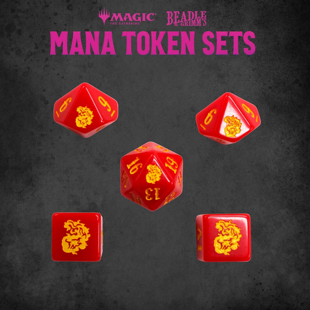 Magic the Gathering Dice and Token Pack Red Mana Image 4