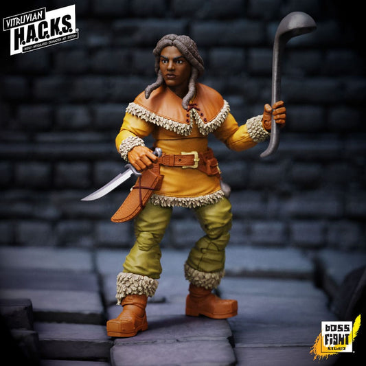 Vitruvian H.A.C.K.S. Actionfigur Dwarf Tavern Keeper Madame Ruskin Image 1