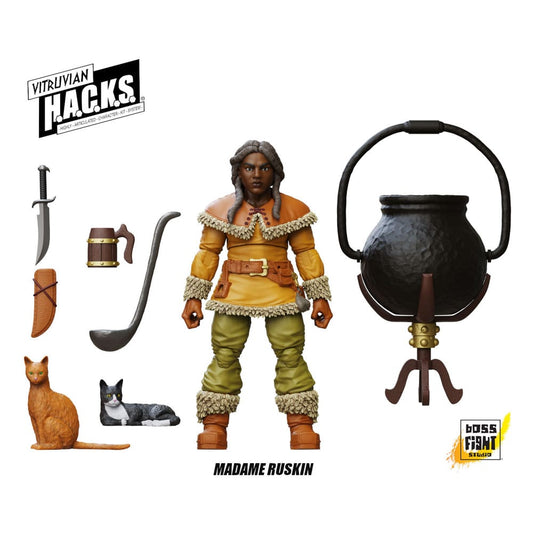 Vitruvian H.A.C.K.S. Actionfigur Dwarf Tavern Keeper Madame Ruskin Image 2