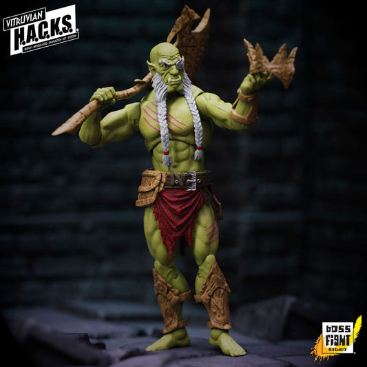 Vitruvian H.A.C.K.S. Actionfigur Mighty Orc Sovran Bur'Zagi Image 1