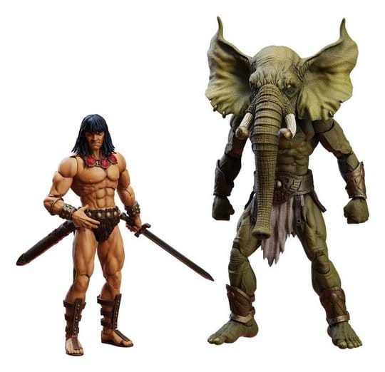 Conan der Barbar Epic H.A.C.K.S. Actionfiguren The Tower of the Elephant Set: Young Conan and Yag Kosha Image 1