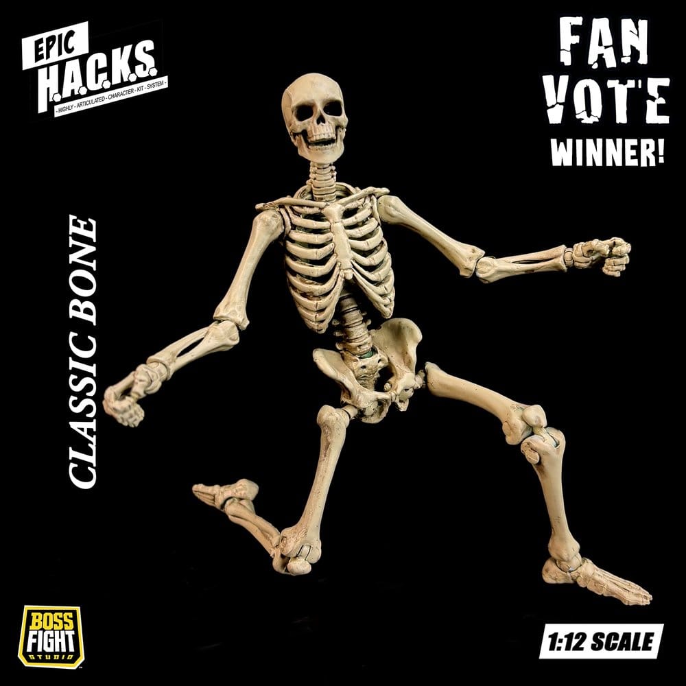 Epic H.A.C.K.S. Actionfigur 1/12 Skeleton Blank Classic Bone Image 3