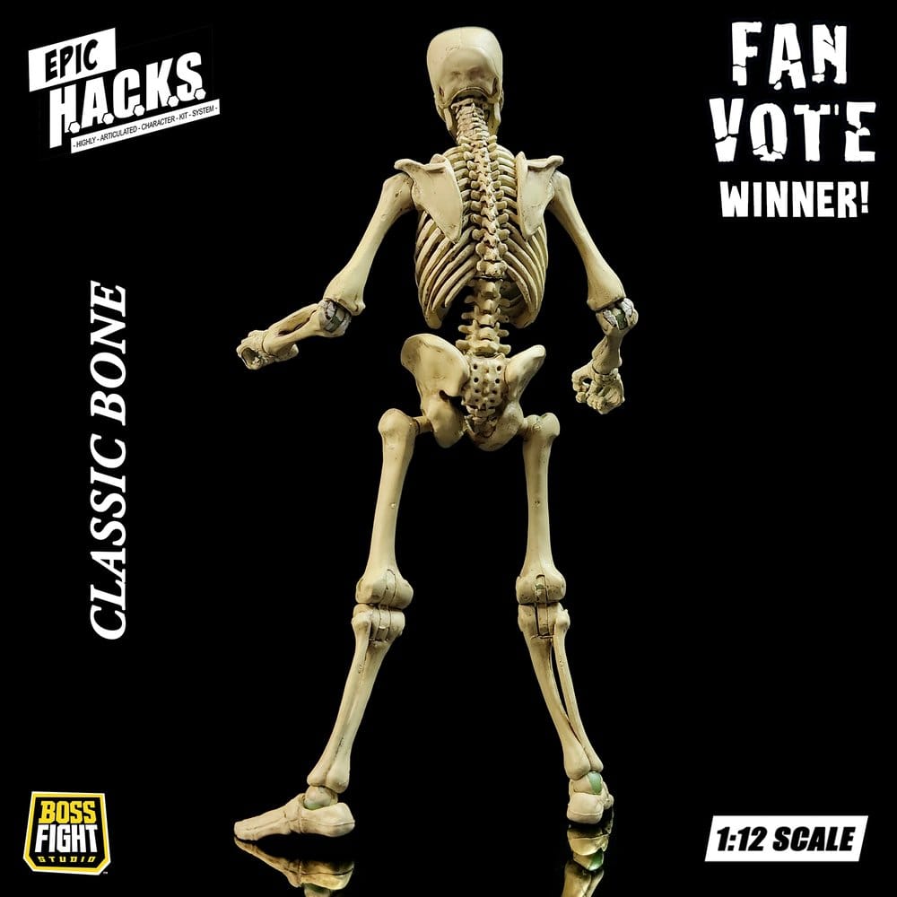 Epic H.A.C.K.S. Actionfigur 1/12 Skeleton Blank Classic Bone Image 6