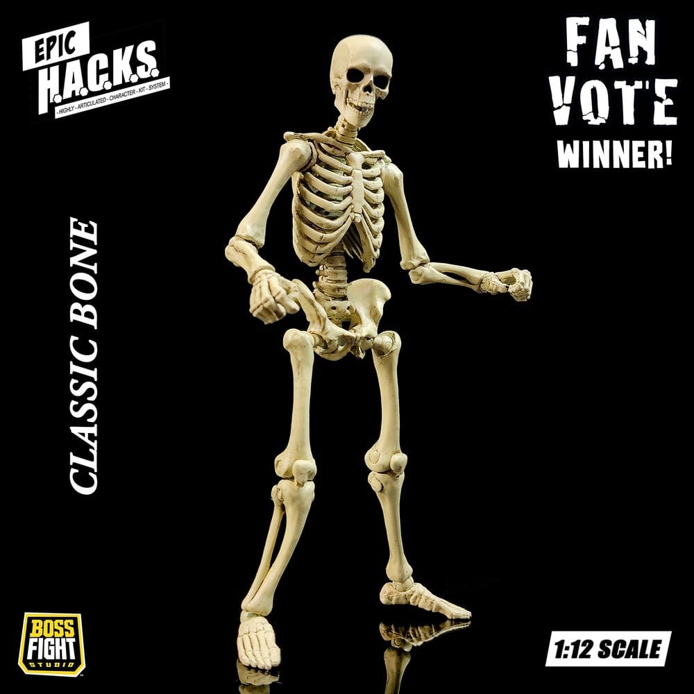Epic H.A.C.K.S. Actionfigur 1/12 Skeleton Blank Classic Bone Image 7