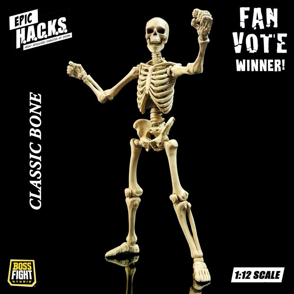 Epic H.A.C.K.S. Actionfigur 1/12 Skeleton Blank Classic Bone Image 9