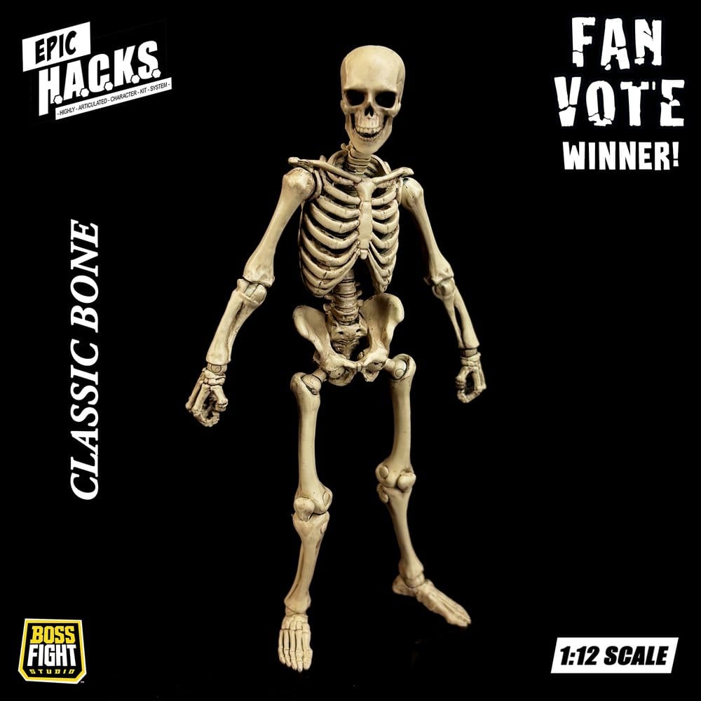 Epic H.A.C.K.S. Actionfigur 1/12 Skeleton Blank Classic Bone Image 10