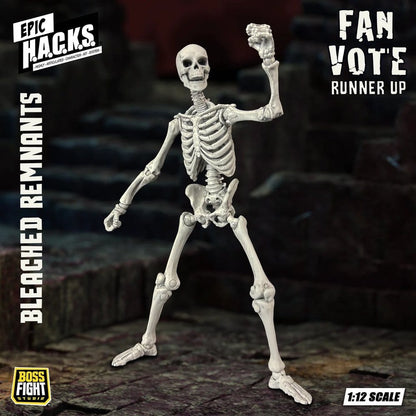 EPIC H.A.C.K.S. Actionfigur 1/12 Skeleton Blank Bleached Remnants Image 2