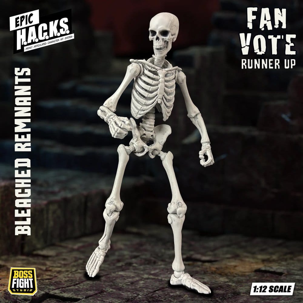 EPIC H.A.C.K.S. Actionfigur 1/12 Skeleton Blank Bleached Remnants Image 5