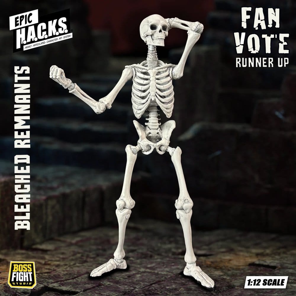 EPIC H.A.C.K.S. Actionfigur 1/12 Skeleton Blank Bleached Remnants Image 6