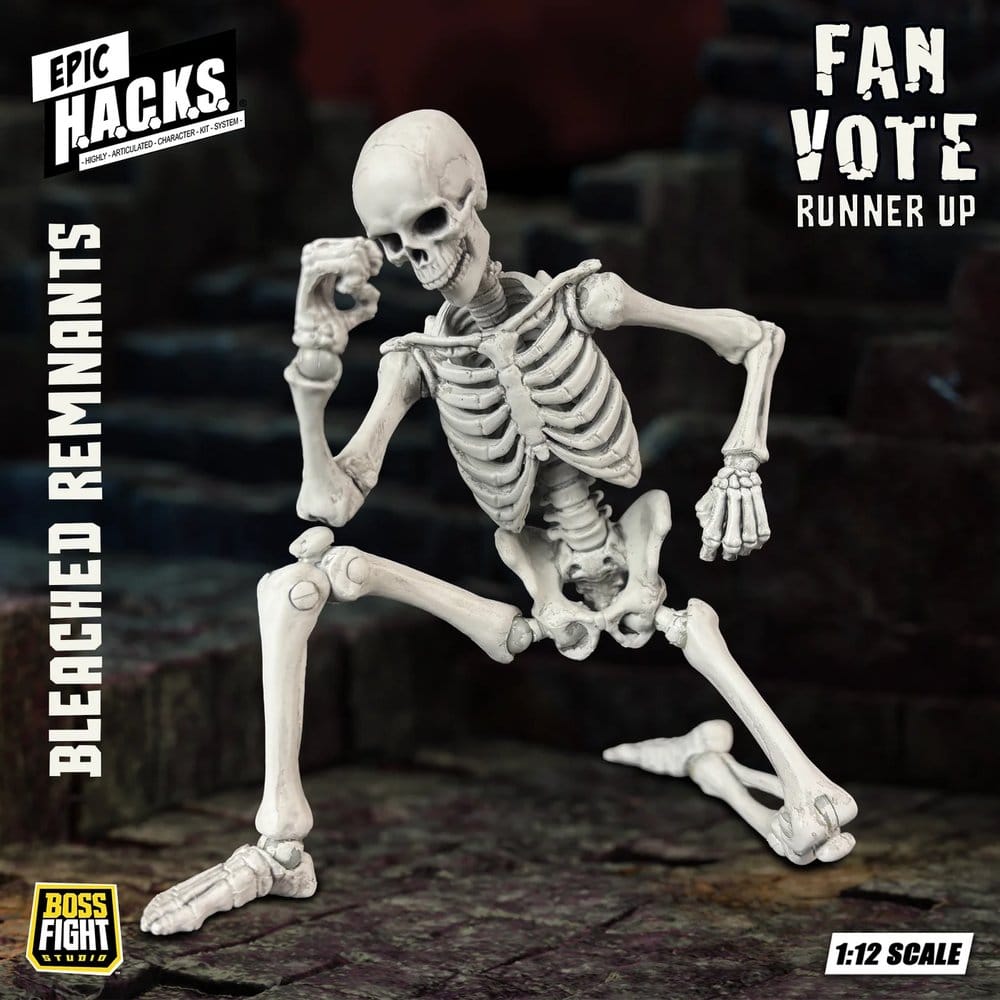 EPIC H.A.C.K.S. Actionfigur 1/12 Skeleton Blank Bleached Remnants Image 9