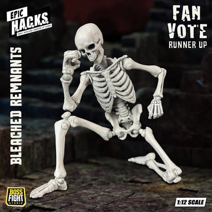 EPIC H.A.C.K.S. Actionfigur 1/12 Skeleton Blank Bleached Remnants Image 9