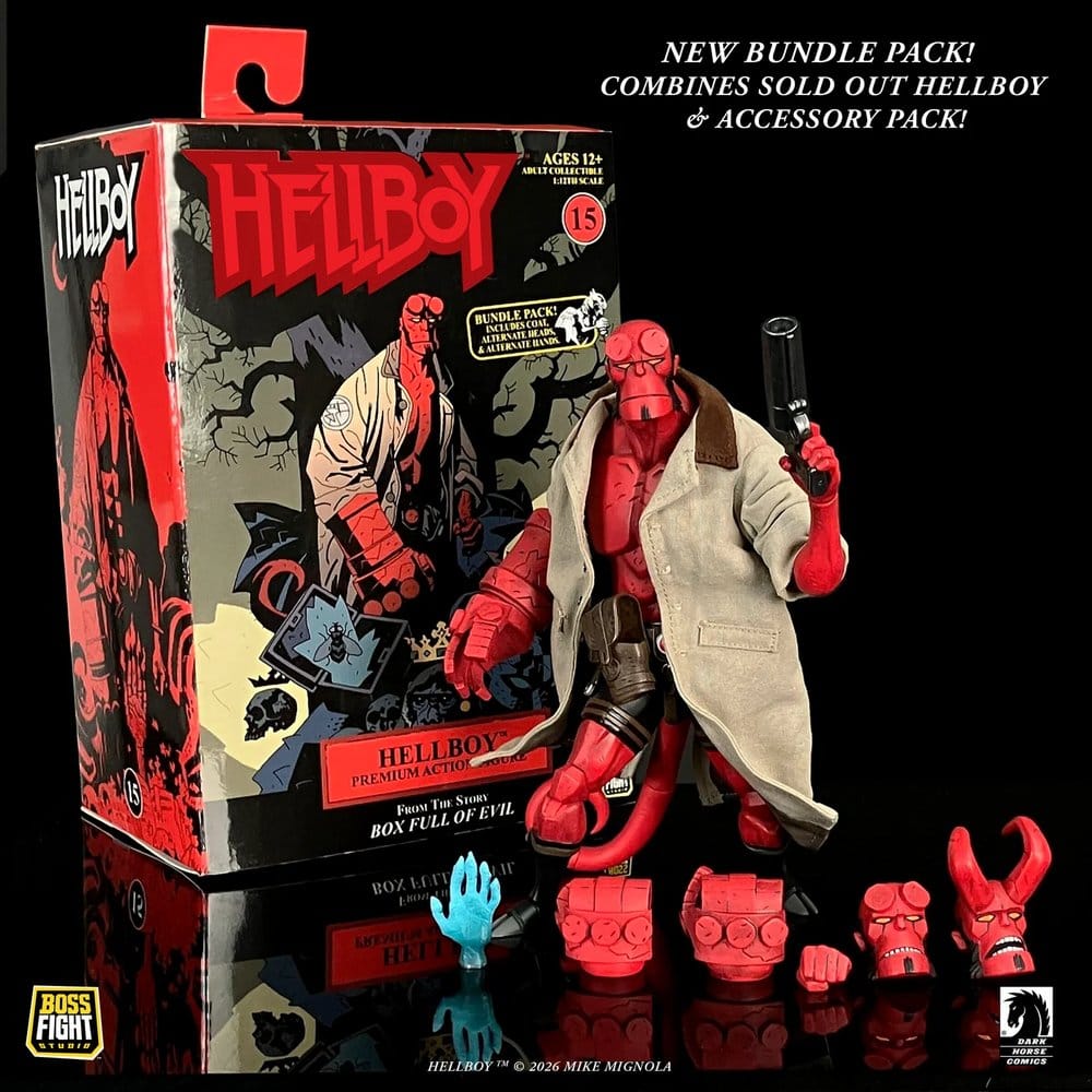 Hellboy Actionfigur 1/12 Scale Bundle Pack Image 1