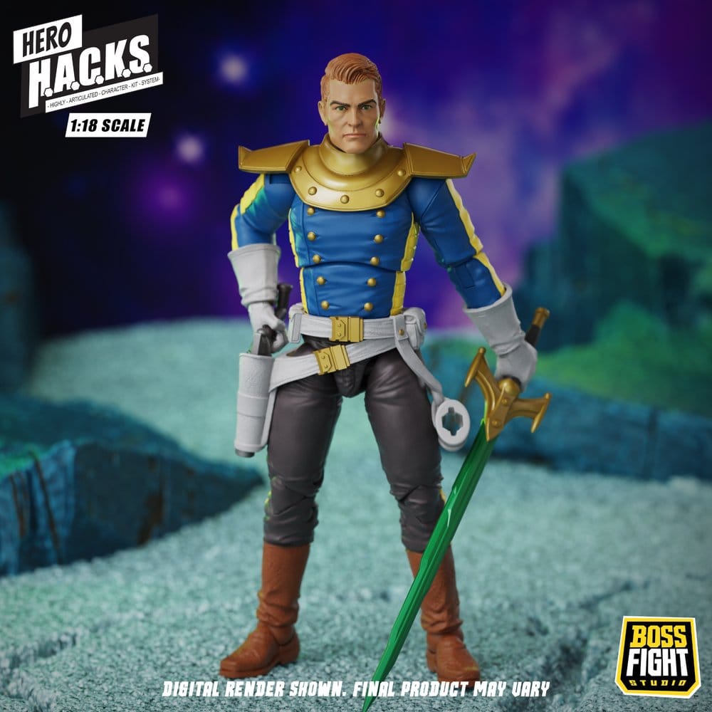 Hero H.A.C.K.S. Core Actionfigur 1/18 Heroes and Villains Wave 1 Jett Steelblade: Stellar Knight of Accord Image 10