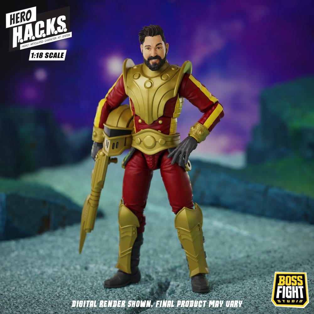 Hero H.A.C.K.S. Core Actionfigur 1/18 Heroes and Villains Wave 1 Stellar Guard: Cosmic Defender of Accord Image 6