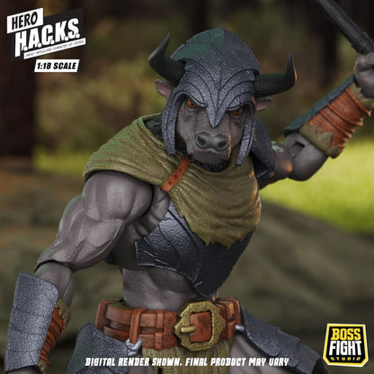 Hero H.A.C.K.S. Core Actionfigur 1/18 Heroes and Villains Wave 1 Minos Auroxos: Labyrinthian Warrior Image 4