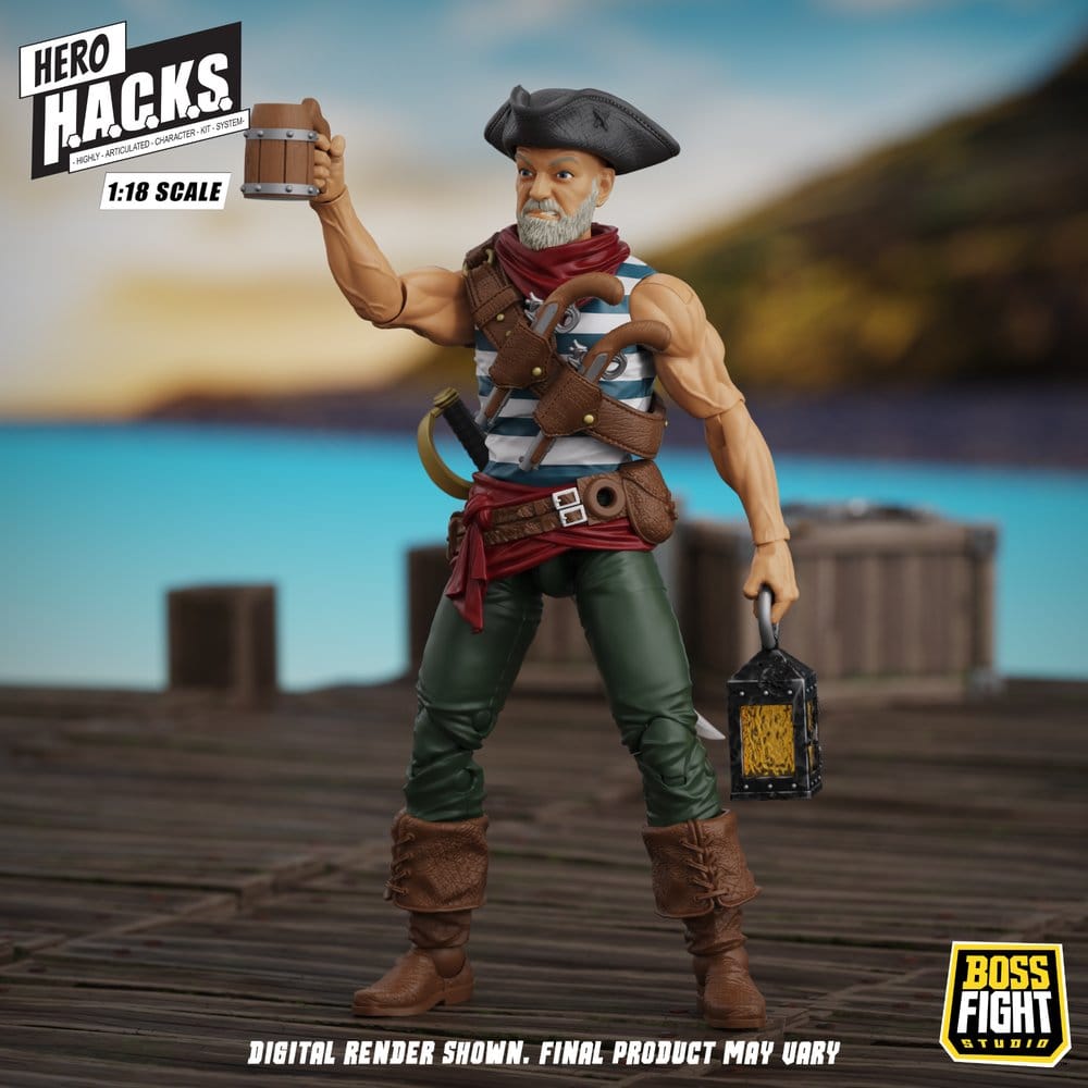 Hero H.A.C.K.S. Core Actionfigur 1/18 Heroes and Villains Wave 1 Daniel Wright: Pirate Quartermaster Image 7